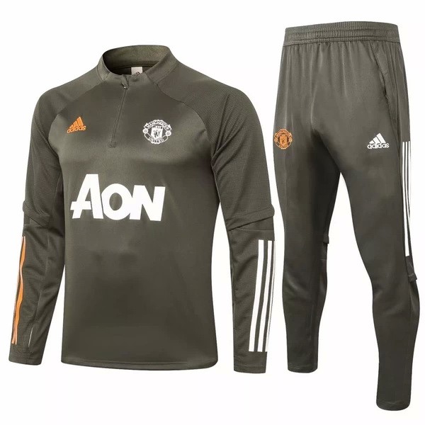 Survetement Manchester United 2020-21 Vert Marine